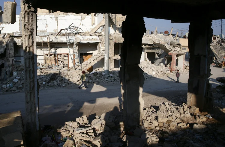 Síria: o abastecimento de água a partir do vale Barada está interrompido na capital desde 23 de dezembro (Bassam Khabieh/Reuters)
