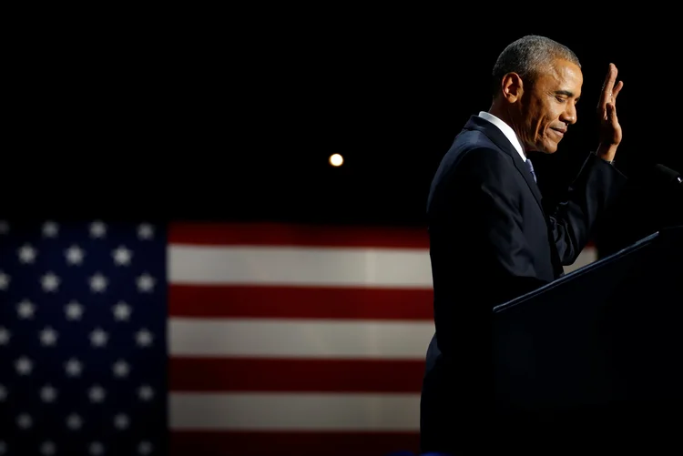 Barack Obama: um sonho se perdeu pelo caminho: o de uma América reconciliada (Jonathan Ernst/Reuters)