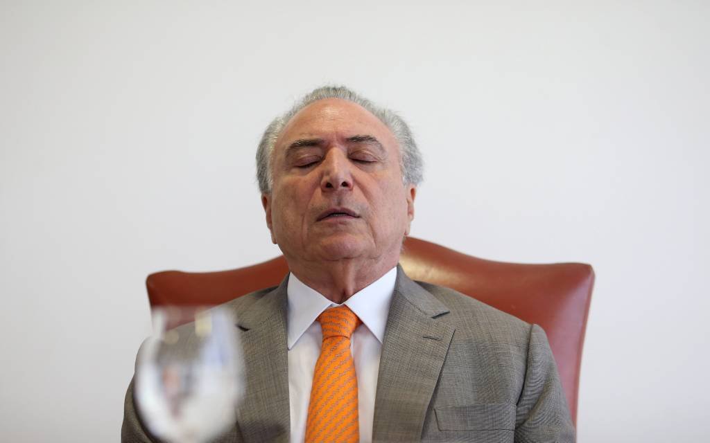 Temer: em artigo sobre a volta do Brasil ao conselho de direitos humanos da ONU, presidente defendeu a reforma previdenciária (Adriano Machado/Reuters)