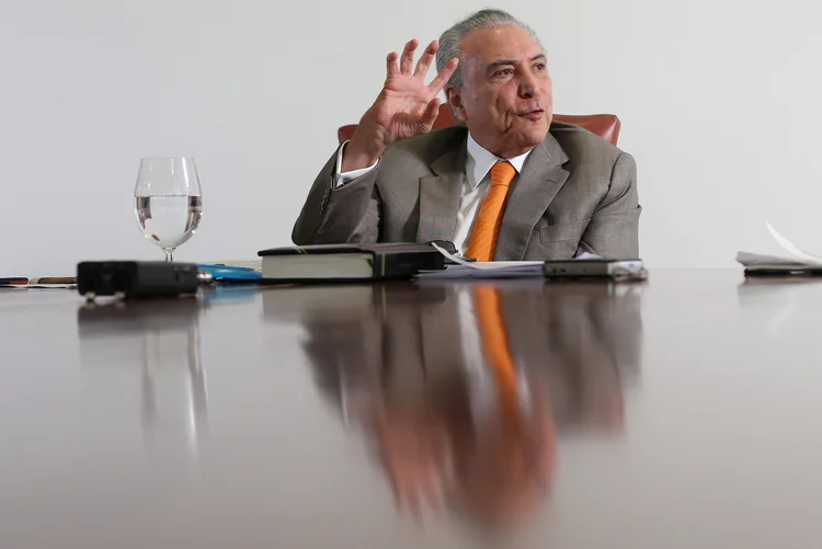 Temer: o presidente do país pretende levar adiante os projetos apresentados pelo Planalto ao Congresso em parceria com Eunício