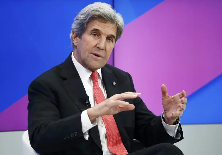 John Kerry: "(A Europa) Tem que reconhecer que a razão pela qual as pessoas se uniram não foi puramente econômica, mas para evitar que europeus matem europeus e impedir guerras" (Ruben Sprich/Reuters)