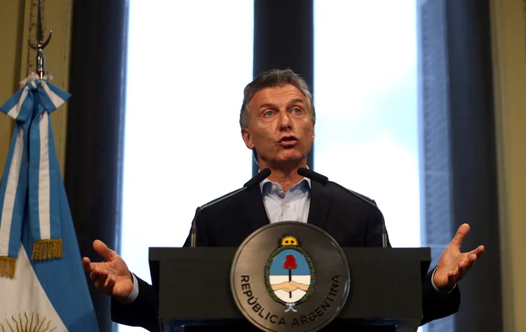 Macri: o presidente argentino já havia sido denunciado por alugar para viagens oficiais aviões da companhia MacAir (Marcos Brindicci/Reuters)
