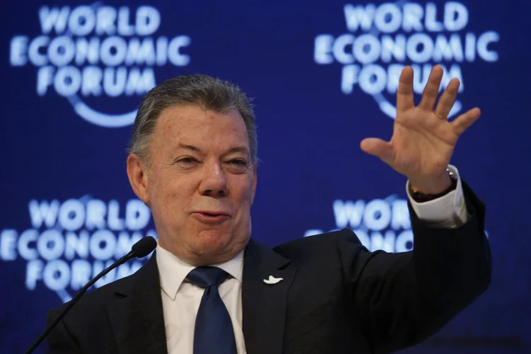 Santos: "Temos um acordo com o ELN que os detalhes serão apresentados pelas duas partes no Equador, em Quito", disse (Ruben Sprich/Reuters)