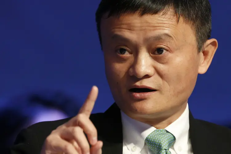 Jack Ma: acordo foi anunciado em Davos, na Suíça, pelo presidente do COI (Ruben Sprich/Reuters)