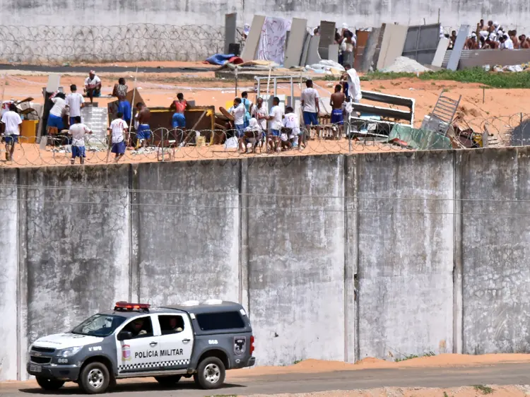 Alcaçuz: a penitenciária vive uma guerra entre duas facções rivais desde o dia 14 de janeiro (Josemar Goncalves/Reuters)