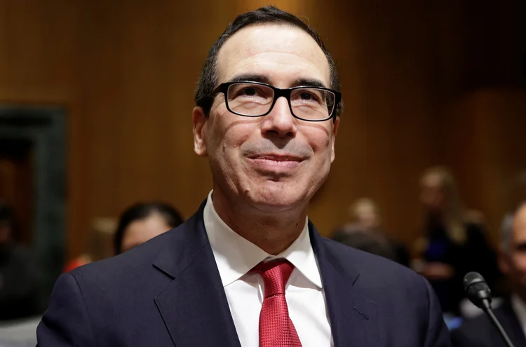 Steven Mnuchin: "A força (do dólar) no longo prazo é importante", disse no Congresso (Joshua Roberts/Reuters)