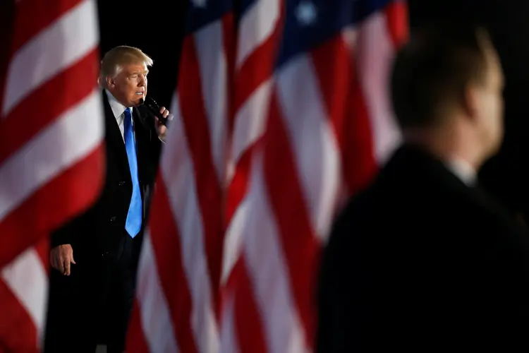 Trump: "O que ouvimos hoje foram altos tons nacionalistas", disse Gabriel (Jonathan Ernst/Reuters)