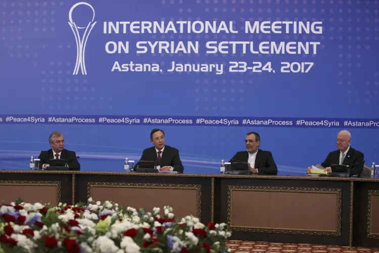 Reunião: os três países também defenderam a "soberania e integridade territorial da Síria" (Mukhtar Kholdorbekov)