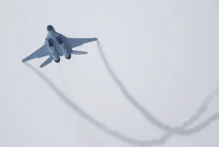 Caça Mig-35: "É uma máquina realmente única", disse o chefe do Kremlin (Maxim Shemetov/Reuters)