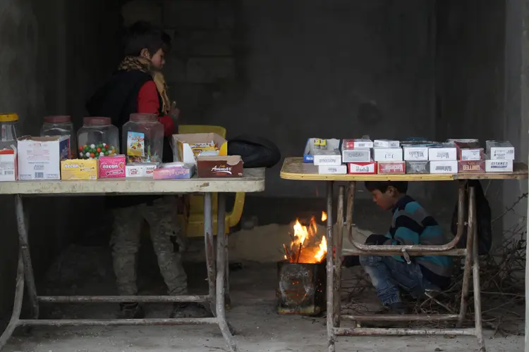 Aleppo: desde 2011, quando o conflito na Síria começou, o local se converteu em um front da batalha entre as forças do regime e os rebeldes (Khalil Ashawi/Reuters)