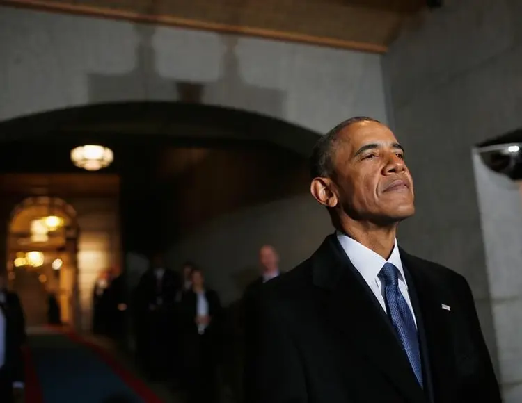 Obama: o ex-presidente que deixou o cargo há dez dias "discorda fundamentalmente da noção de discriminar os indivíduos por causa de sua fé ou religião" (Win McNamee/Reuters)