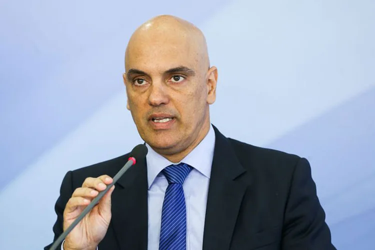 Alexandre de Moraes: "eu vim fazer uma primeira visita, apresentar as minhas credenciais, meu currículo, ao presidente do Senado, senador Eunício" (Marcelo Camargo/Agência Brasil)