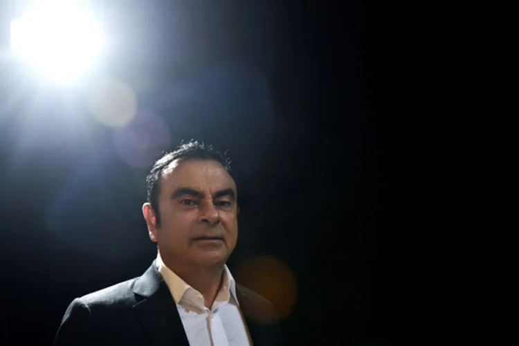 Carlos Ghosn: "o próximo Leaf estará equipado com nossa tecnologia de condução autônoma PorPilot" (Patrícia de Melo Moreira/AFP)