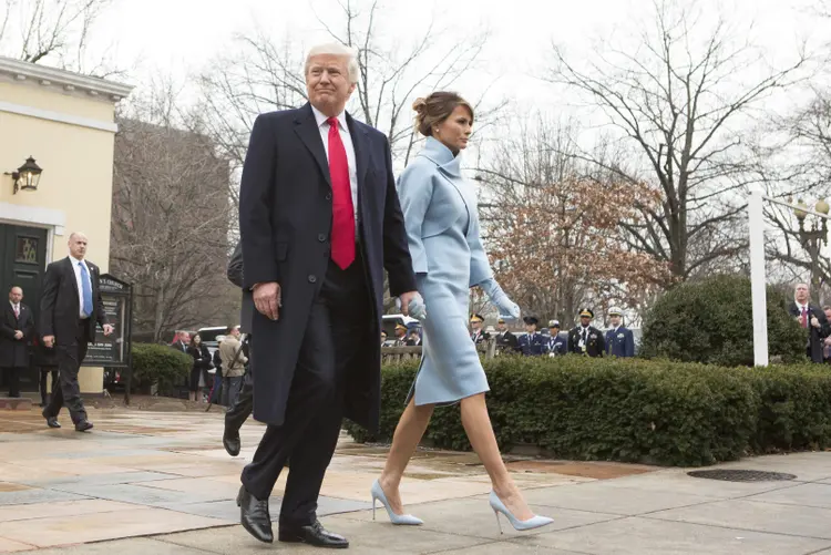 Trump: hoje, a conta do Twitter @Potus (sigla para The Presidente of United States) vai passar de Obama para Donald Trump (Chris Kleponis - Pool/Getty Images)