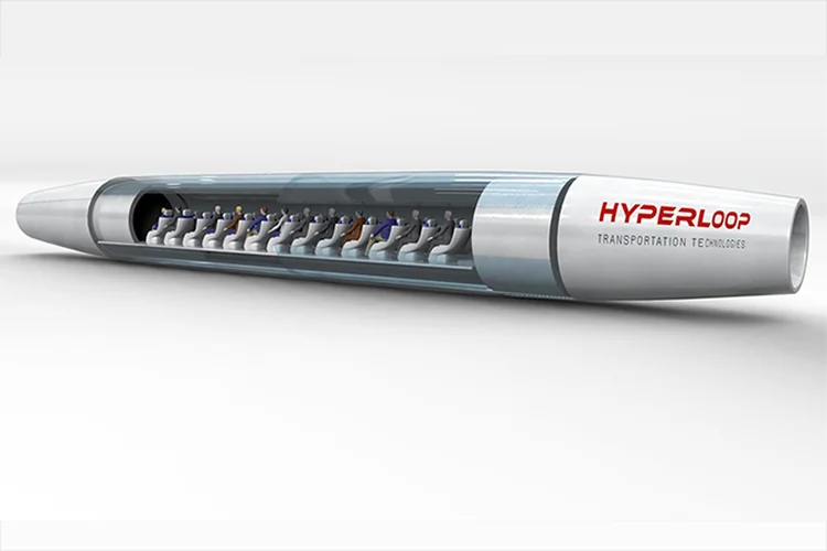 Hyperloop: transporte tubular pode atingir velocidade de até 1.500 kmh (Hyperloop Transportation Technologies/Divulgação)