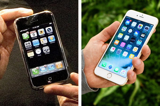 Relembre como era o primeiro iPhone -- e o compare com o atual