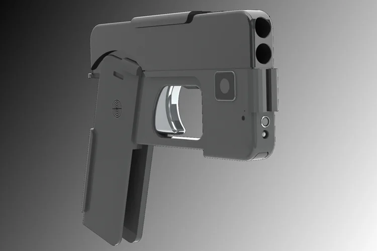 iPhone Gun: venda da arma, que aparenta ser um telefone celular, está proibida na Bélgica (IDEAL Conceal Facebook/Reprodução)