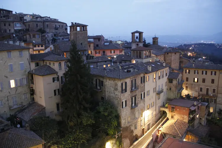 Perugia: apesar da intensidade moderada do tremor, alguns danos a prédios e residências foram registrados (Wikicommons/Divulgação)