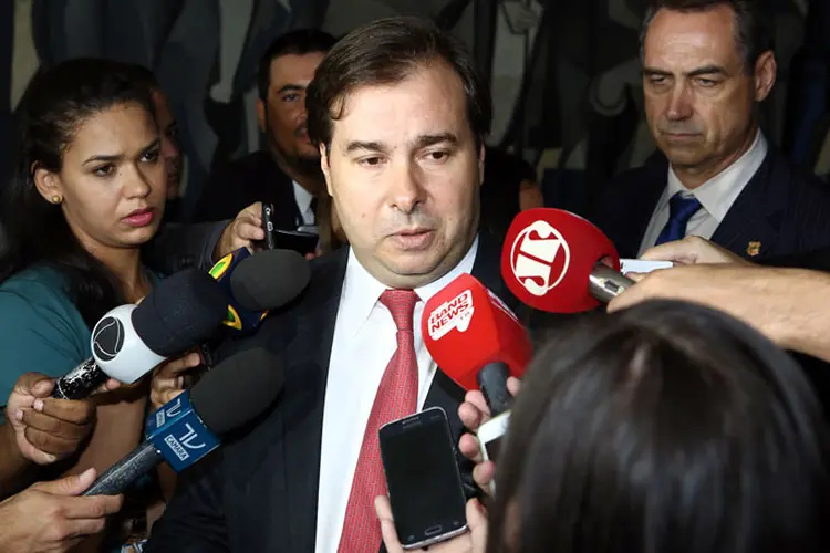Maia: com isso, o deputado Rogério Rosso (PSD-DF) desistiu de formalizar sua candidatura (Antonio Augusto/Agência Câmara)