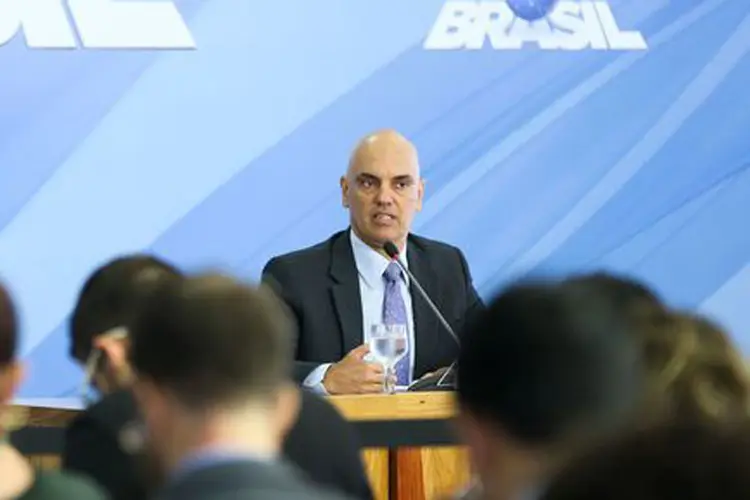O ministro da Justiça e Cidadania, Alexandre de Moraes, apresenta  detalhes do Plano Nacional de Segurança (Marcelo Camargo/Agência Brasil)