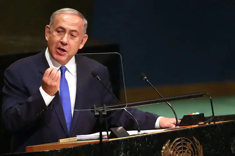 Netanyahu: o primeiro-ministro é acusado de aceitar "presentes ilegais" de partidários ricos e de empresários (Getty Images)