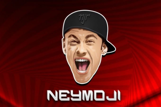 Neymojis, os emojis do Neymar: craque lançou coleção para iOS e Android (Neymar/Divulgação)