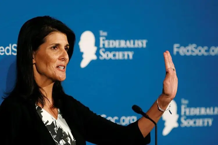 Nikki Haley: "a aprovação no mês passado da Resolução da ONU 2334 foi um erro terrível" (Gary Cameron/Reuters)