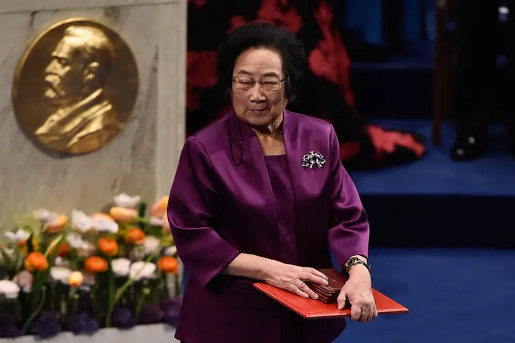 Tu Youyou: pesquisadora foi a única mulher chinesa e primeira cientista do país a receber um Prêmio o Nobel (Pascal Le Segretain/Getty Images)
