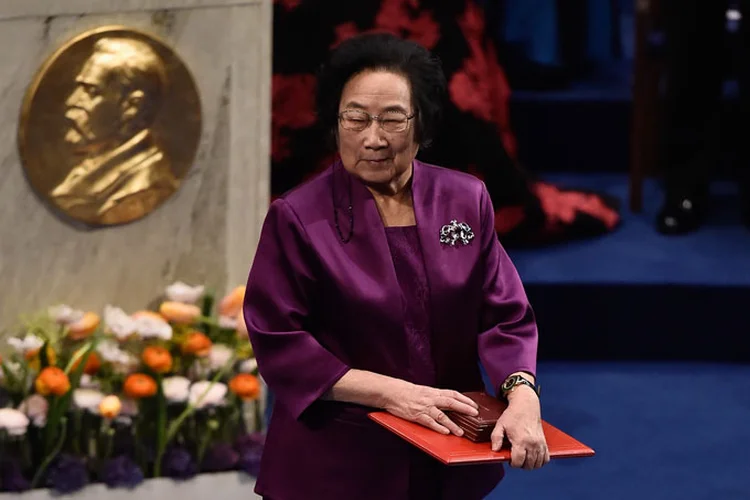 Tu Youyou: pesquisadora foi a única mulher chinesa e primeira cientista do país a receber um Prêmio o Nobel (Pascal Le Segretain/Getty Images)