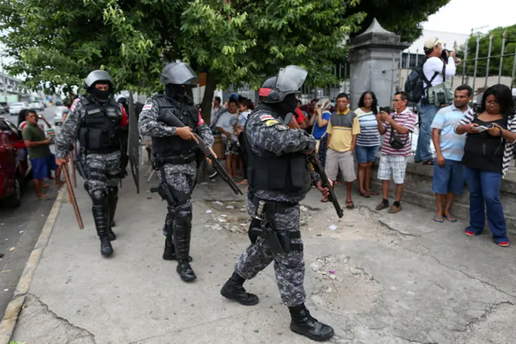 Força Nacional: o estado atualmente não pode garantir a integridade física dos presos de "forma plena" sem comprometer o policiamento nas ruas da capital (Reuters/Reuters)