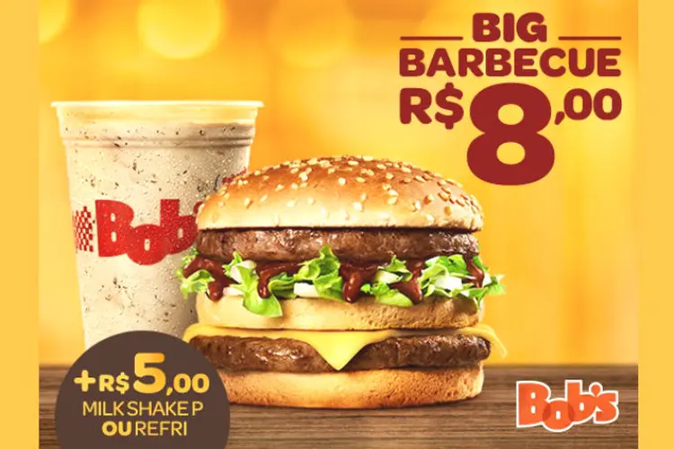 Lançamento do Bob's: Big Barbecue entra no cardápio promocional (Bob's)