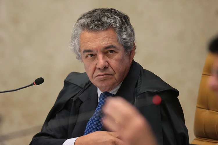 Marco Aurélio: o ministro afirmou que é preciso "parar com essa mania de inverter a ordem natural do processo crime" (STF/Divulgação)