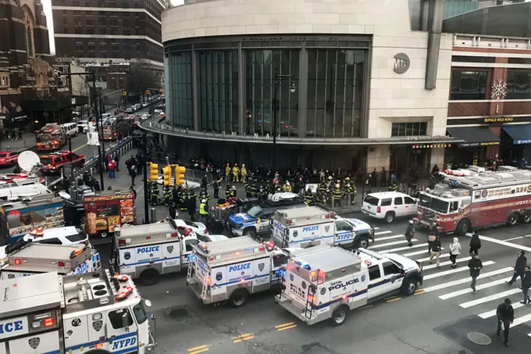 Estação de trem em NY após acidente 04/01/2017 (Reuters)