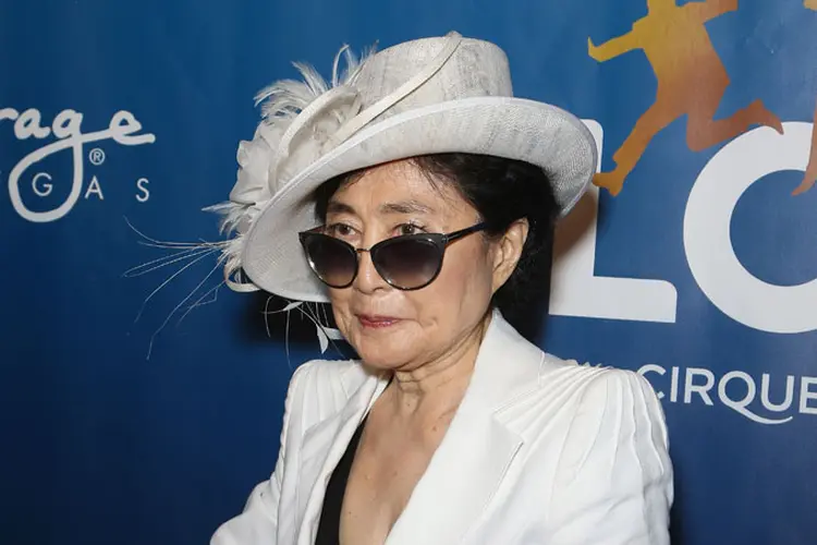 Yoko Ono: a artista octogenária é conhecida por seu engajamento na luta feminista, dentre outras causas (Getty Images)