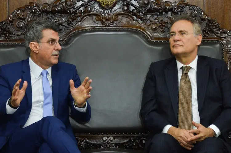 Renan e Jucá: Rodrigo Janot destacou que os senadores se afastaram do empresário quando souberam da possibilidade de delação (Antonio Cruz/Agência Brasil)