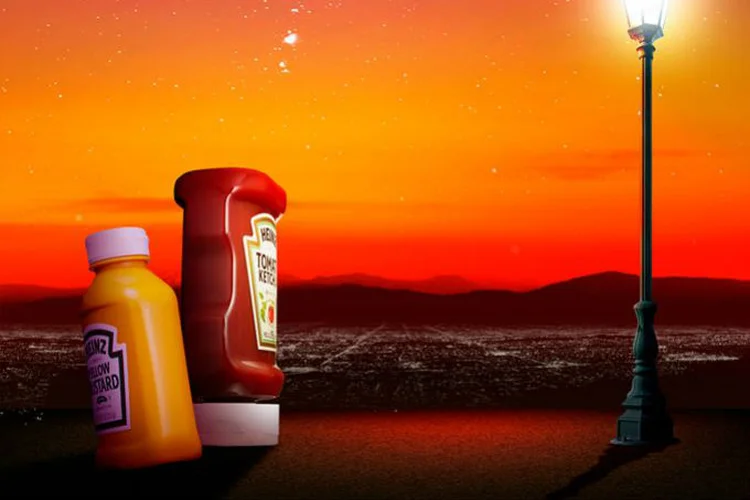 Recriação do pôster de "La La Land": invenção da Heinz Brasil (Heinz/Divulgação)