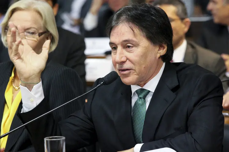 Eunício Oliveira: o presidente do Senado lembrou que o Congresso atua normalmente nesta terça (André Corrêa/Agência Senado)