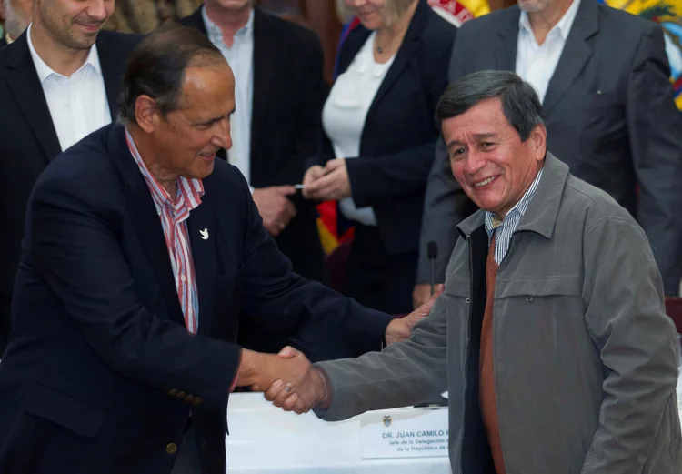 ELN: "A fase pública de conversações (...) nos permitirá alcançar a paz completa", afirmou há alguns dias o presidente Juan Manuel Santos (Guillermo Granja/Reuters)
