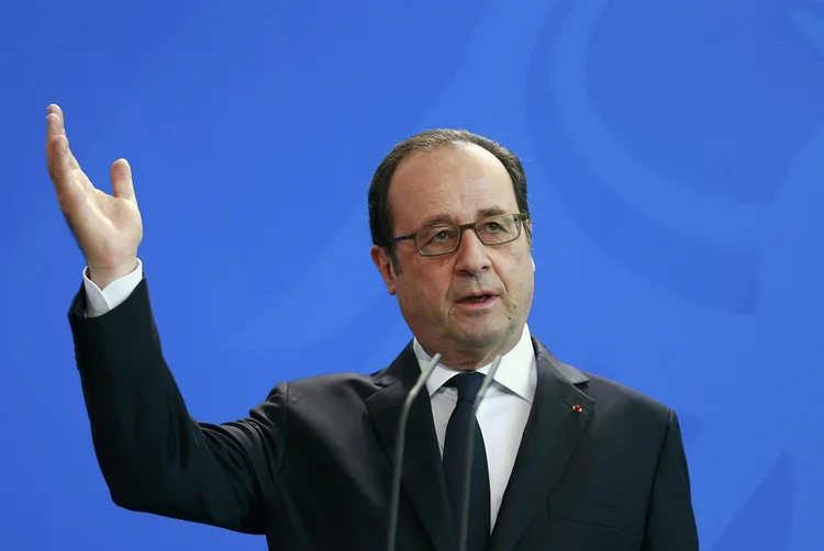 François Hollande: presidente francês disse que a ataque com gás nervoso na Síria era de natureza tática e foi lançado de uma aeronave (Axel Schmidt/Reuters)