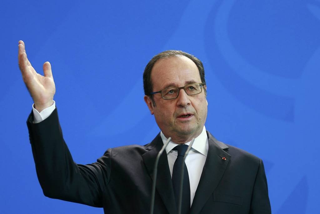 François Hollande: presidente francês disse que a ataque com gás nervoso na Síria era de natureza tática e foi lançado de uma aeronave (Axel Schmidt/Reuters)