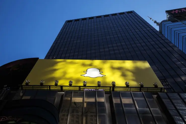 Snapchat: o mercado espera que a Snap anuncie prejuízo trimestral de 0,19 dólar (Lucas Jackson/Reuters)