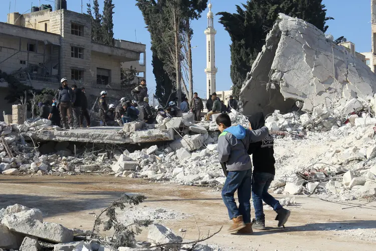 Idlib: organização não descartou que o número de mortos aumente (Ammar Abdullah/Reuters)