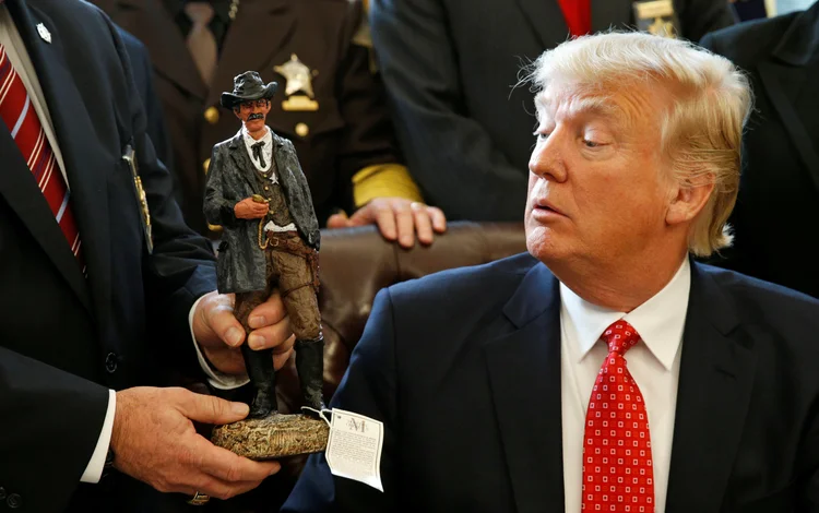 Trump: "Veremos o que acontece. Temos um caso muito importante nas cortes. Estamos bem representados" (Kevin Lamarque/Reuters)