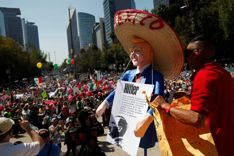 Protesto: o ato "ratifica que o México é um país onde os cidadãos exercem com plenitude suas liberdades democráticas" (Jose Luis Gonzalez/Reuters)