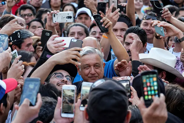 Obrador: político vai fazer uma "turnê" pelos EUA prestando solidariedade aos mexicanos radicados (Ringo Chiu/Reuters)