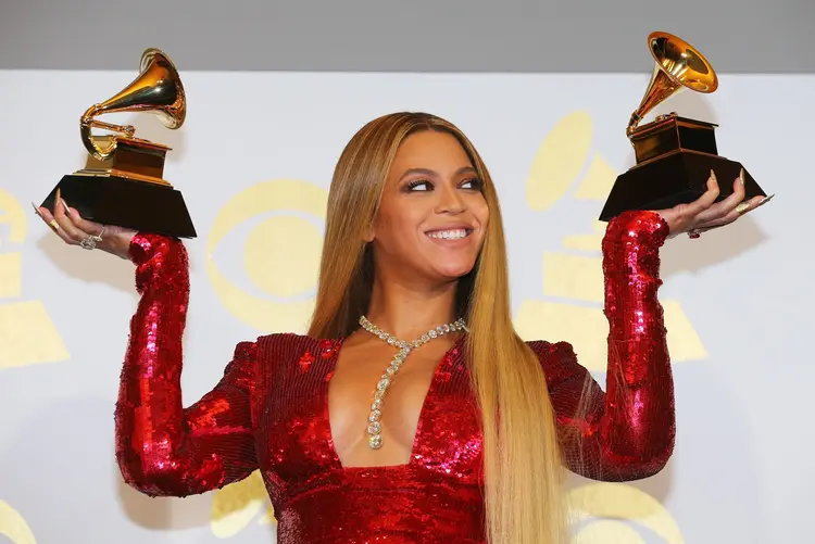 Beyoncé: esta foi a primeira aparição pública desde que a cantora anunciou, nas redes sociais, que está grávida (Mike Blake/Reuters)