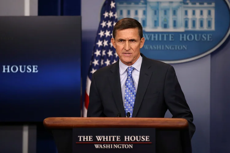 Michael Flynn: o ex-asessor de Trump também figura em investigações do Congresso sobre a interferência russa na eleição presidencial de 2016 (Carlos Barria/Reuters)
