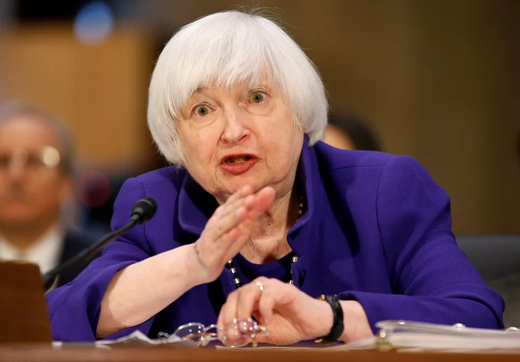 Yellen: ela advertiu que o crescimento da população economicamente ativa dos EUA está mais lento (Joshua Roberts/Reuters)