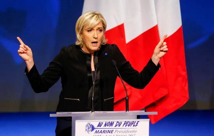 Marine Le Pen: segundo ela, informação "é uma mentira vergonhosa" (Robert Pratta/File Photo)