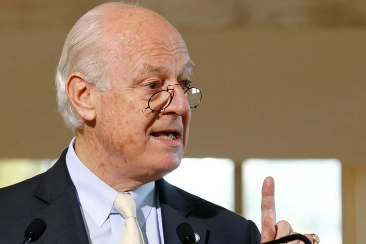 Staffan de Mistura: o diplomata destacou a relevância das negociações que acontecem hoje em Astana (Denis Balibouse/Reuters)